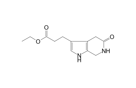 Ethyl 3-(5-oxo-4,5,6,7-tetrahydro-1H-pyrrolo[2,3-c]pyridin-3-yl)propanoate