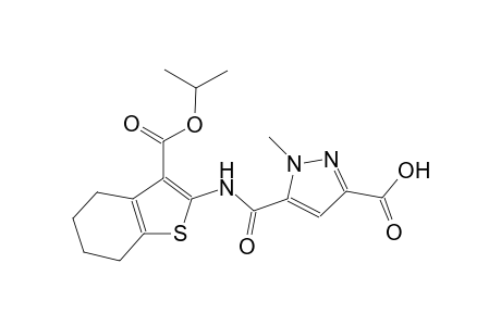5-({[3-(isopropoxycarbonyl)-4,5,6,7-tetrahydro-1-benzothien-2-yl]amino}carbonyl)-1-methyl-1H-pyrazole-3-carboxylic acid