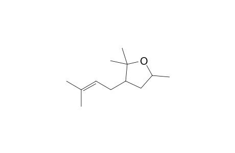 2,2,5-Trimethyl-3-(3'-methyl-2'-butenyl)tetrahydrofuran