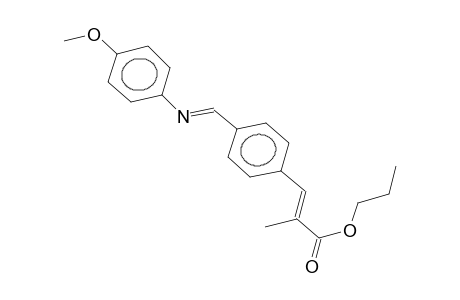 propyl alpha-methyl-4-(4-methoxyphenyliminomethyl)cinnamate