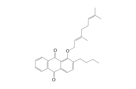 2-Butyl-1-[(2E)-3,7-dimethyl-2,6-octadienyloxy]anthra-9,10-quinone