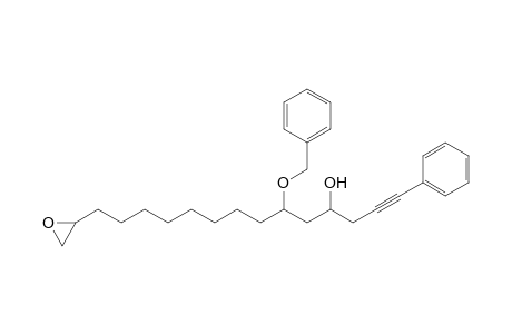 1-Phenyl-15,16-epoxy-4-hydroxy-6-(benzyloxy)-hexadec-1-yne