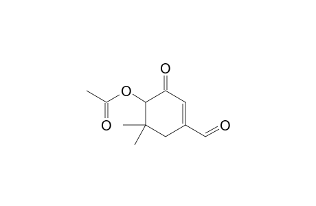 1-Oxo-2-(acetyloxy)-3,3-dimethyl-5-formylcyclohex-5-ene