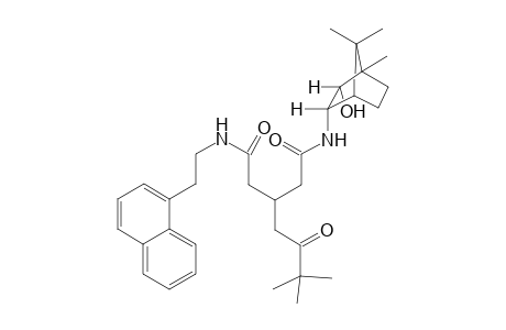 6,6-Dimethyl-3-[N'-[1,7,7-trimethyl-2-hydroxybicyclo[2.2,1]hept-3-yl)amido]methyl]-5-oxo-N-(2-naphthylethyl)heptamide