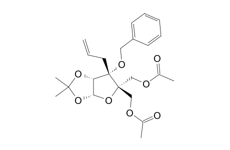 4-C-ACETOXYMETHYL-5-O-ACETYL-3-C-ALLYL-3-O-BENZYL-1,2-O-ISOPROPYLIDENE-ALPHA-D-ERYTHROPENTOFURANOSE