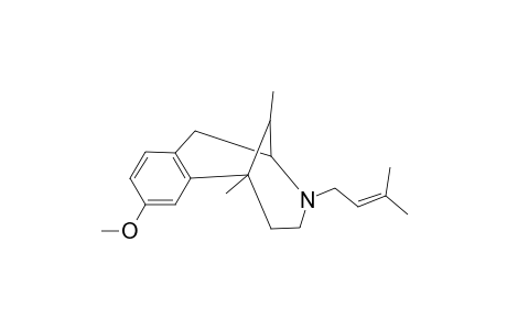 2,6-Methano-3-benzazocine, 1,2,3,4,5,6-hexahydro-8-methoxy-6,11-dimethyl-3-(3-methyl-2-butenyl)-, (2.alpha.,6.alpha.,11R*)-