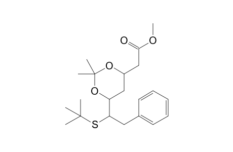 Methyl 6-[(t-butylsulfanyl)-2'-phenylethyl]-2,2-dimethyl-1,3-dioxane-4-acetate