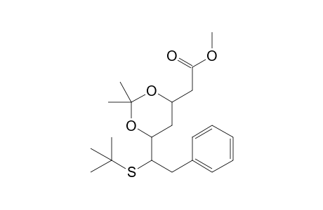 Methyl 6-[(t-butylsulfanyl)-2'-phenylethyl]-2,2-dimethyl-1,3-dioxane-4-acetate