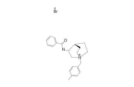 (+/-)-N-PARA-METHYLBENZYL-3-BENZAMIDOQUINUCLIDINIUM-BROMIDE