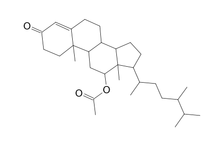 Ergost-4-en-3-one, 12-(acetyloxy)-, (12.alpha.)-