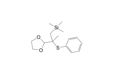 2-(1'-Methyl-2'-thiophenoxy-2'-trimethylsilylethyl)-1,3-dioxolane