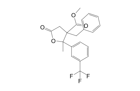 Methyl 3-benzyl-2-methyl-5-oxo-2-(3-(trifluoromethyl)phenyl)tetrahydrofuran-3-carboxylate