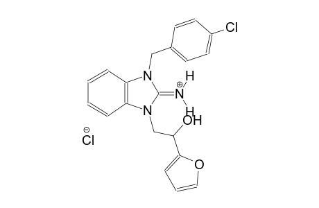 1-(4-chlorobenzyl)-3-[2-(2-furyl)-2-hydroxyethyl]-1,3-dihydro-2H-benzimidazol-2-iminium chloride