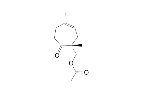 4-Acetoxymethyl-1,4-dimethylcyclohepten-5-one