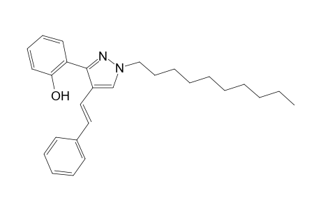 (E)-1-Decyl-3-(2-hydroxyphenyl)-4-styryl-1H-pyrazole