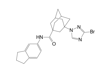 3-(3-bromo-1H-1,2,4-triazol-1-yl)-N-(2,3-dihydro-1H-inden-5-yl)-1-adamantanecarboxamide