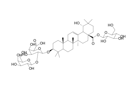 IIexoside LI (3-O-.beta.,D-galactopyranosyl(1-2)-.beta.,D-glucuronophranosyl, 28-O-.beta.,D-glucopyranosyl siaresinoic acid)