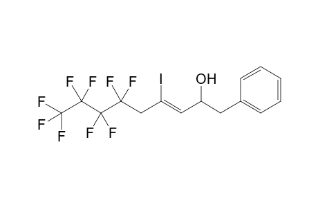 (Z)-6,6,7,7,8,8,9,9,9-nonafluoro-4-iodo-1-phenyl-3-nonen-2-ol