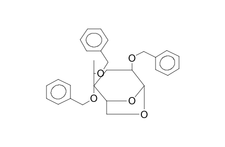 1,6-ANHYDRO-2,4-DI-O-BENZYL-3-DEOXY-4-C-(D-GLYCERO-1'-BENZYLOXYETHYL)-BETA-D-XYLOHEXOPYRANOSE