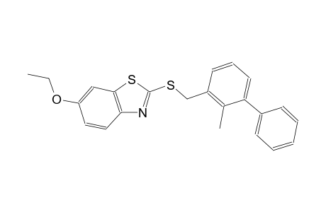 6-Ethoxy-2-[(2-methyl-3-phenyl-benzyl)thio]-1,3-benzothiazole