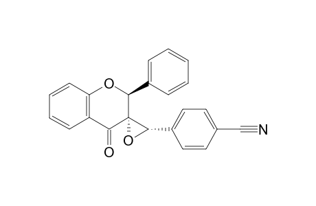 4-[(2S,2'S,3S)-4-oxo-2-phenyl-spiro[chromane-3,3'-oxirane]-2'-yl]benzonitrile