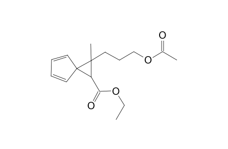 Ethyl 1-spiro-[2',4'-cyclopentadiene]-2-(acetoxypropyl)-2-methylcyclopropane-3-carboxylate