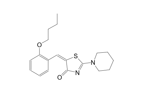(5E)-5-(2-butoxybenzylidene)-2-(1-piperidinyl)-1,3-thiazol-4(5H)-one