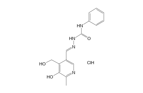 5-HYDROXY-4-(HYDROXYMETHYL)-6-METHYLNICOTINALDEHYDE, 4-PHENYLSEMICARBAZONE, HYDROCHLORIDE