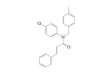 N-4-Methyl-benzyl-N-(4-chlorophenyl)-3-phenylacrylamide