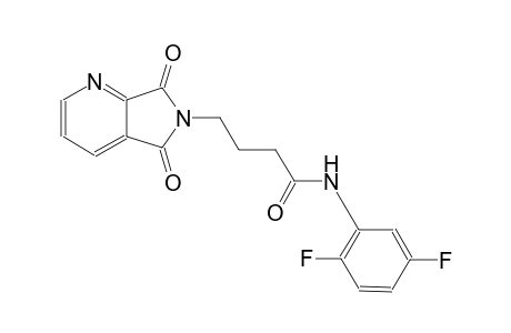5H-pyrrolo[3,4-b]pyridine-6-butanamide, N-(2,5-difluorophenyl)-6,7-dihydro-5,7-dioxo-