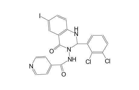 N-(2-(2,3-dichlorophenyl)-6-iodo-4-oxo-1,4-dihydro-3(2H)-quinazolinyl)isonicotinamide