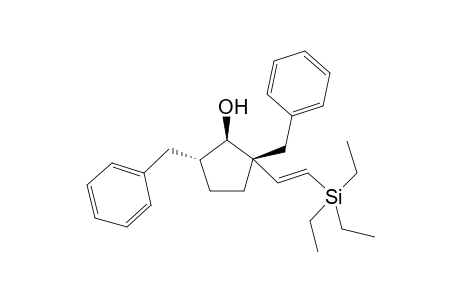 (1R*,2R*,5R*,E)-2,5-Dibenzyl-2-(2-triethylsilylethenyl)-1-cyclopentanol