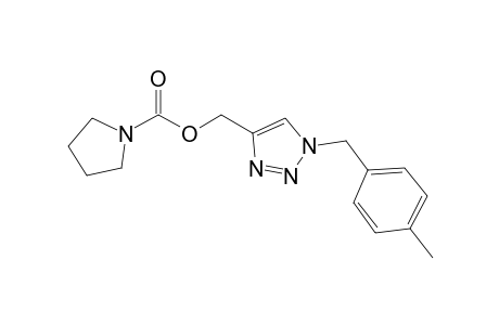 [1-(4-Methylbenzyl)-1,2,3-triazol-4-yl]methyl pyrrolidine-1-carboxylate