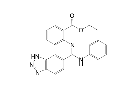 Ethyl 2-[(Phenylamino)(1',2',3'-benzotriazolyl))methyleneamino]-benzoate