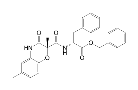 (2R)-2-[[(2S)-3-keto-2,6-dimethyl-4H-1,4-benzoxazine-2-carbonyl]amino]-3-phenyl-propionic acid benzyl ester
