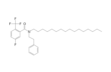 3-Fluoro-6-(trifluoromethyl)benzamide, N-(2-phenylethyl)-N-hexadecyl-