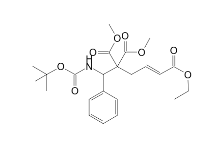 (E)-1-Ethyl-4,4-dimethyl-5-(tert-butoxycarbonylamino)-5-phenylpent-1-ene-1,4,4-tricarboxylate