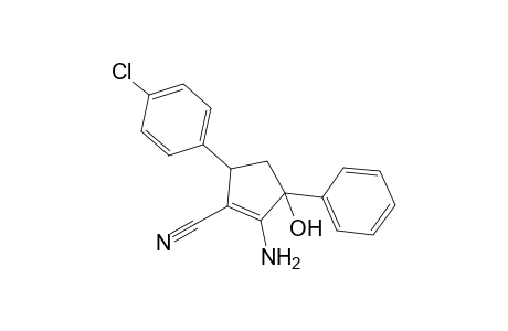 2-Amino-3-cyano-4-(4'-chlorophenyl)-1-phenyl-2-cyclopenten-1-ol