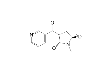 2-Pyrrolidinone-5-d, 1-methyl-3-(3-pyridinylcarbonyl)-, (5R)-