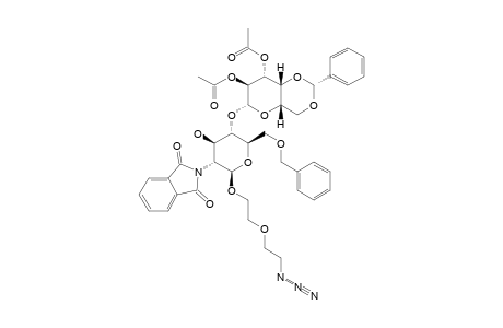 5-AZIDO-3-OXAPENTYL_(2,3-DI-O-ACETYL-4,6-O-BENZYLIDENE-BETA-D-GALACTOPYRANOSYL)-(1->4)-6-O-BENZYL-2-DEOXY-2-PHTHALIMIDO-BETA-D-GLUCOPYRANOSIDE