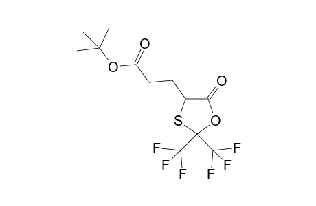 t-Butyl 3-[2',2'-bis(trifluoromethyl)-5'-oxo-1',3'-oxathiolan-4'-yl]-propionate