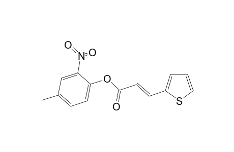 4-Methyl-2-nitrophenyl (2E)-3-(2-thienyl)-2-propenoate
