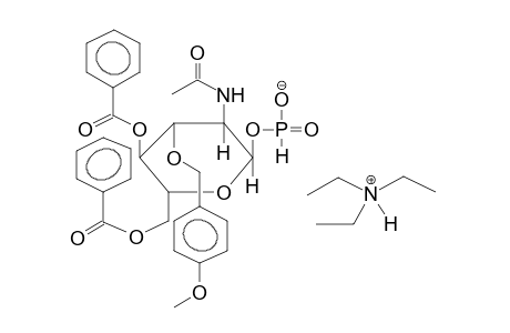 2-ACETAMIDO-4,6-DI-O-BENZOYL-2-DEOXY-3-O-PARA-METHOXYBENZYL-ALPHA-D-GLUCOPYRANOSYLHYDROGENPHOSPHONATE, TRIETHYLAMMONIUM SALT