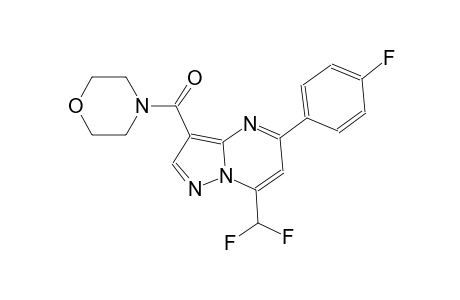 7-(difluoromethyl)-5-(4-fluorophenyl)-3-(4-morpholinylcarbonyl)pyrazolo[1,5-a]pyrimidine