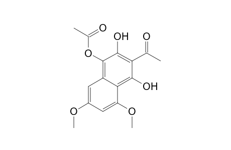 Ethanone, 1-[4-(acetyloxy)-1,3-dihydroxy-6,8-dimethoxy-2-naphthalenyl]-