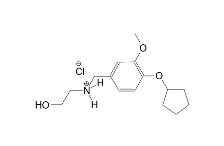 N-[4-(cyclopentyloxy)-3-methoxybenzyl]-2-hydroxyethanaminium chloride