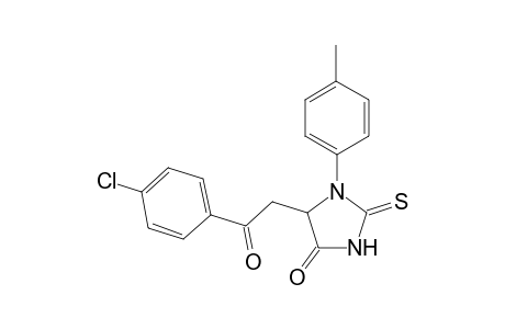 5-(2-(4-Chlorophenyl)-2-oxoethyl)-2-thioxo-1-(4-methylphenyl)-imidazolidin-4-one