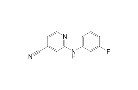 2-(3-fluoroanilino)-4-pyridinecarbonitrile
