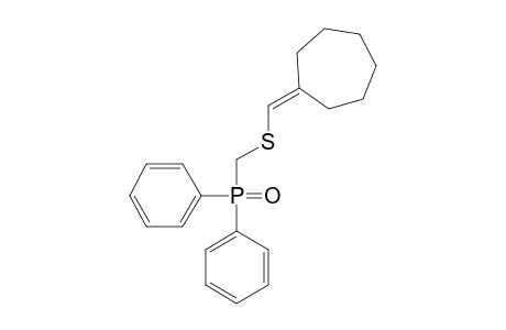 (Diphenyl-phosphinoylmethylsulfanylmethylene)-cycloheptane