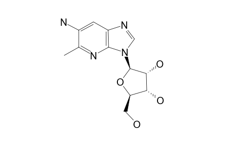5-METHYL-3-(BETA-D-RIBOFURANOSYL)-3H-IMIDAZO-[4,5-B]-PYRIDIN-6-AMINE